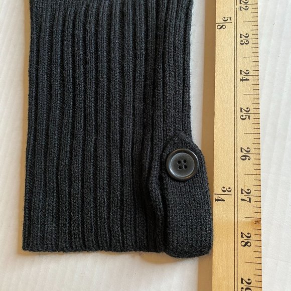 Extra Touch Womens Vtg. Black Acrylic Sweater Size 3X Dark Academia Goth Witchy - Picture 10 of 10